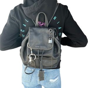 Marc Jacobs Black Leather BackPack